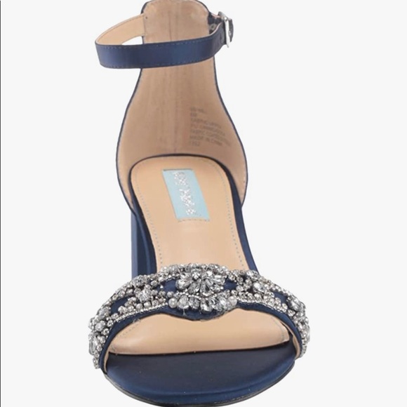 Blue by Betsey Johnson Women's SB-Mel Heeled Sandal, Navy - Picture 7 of 7